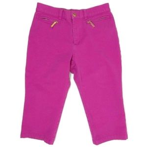 Lauren Jean Co Pink Capri Jeans Size 8P